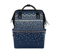 MONTOJ Classical Knitting Texture Pattern canvas Travel bag Campus Backpack