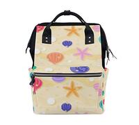 MONTOJ Colorful Shells canvas Travel bag Campus Backpack