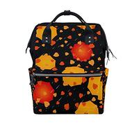 MONTOJ Colorful Umbrellas And Leaves canvas Travel bag Campus Backpack