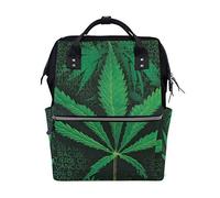 MONTOJ Cool Words Marijuana Weed Canvas Backpack Travel Campus Backpack
