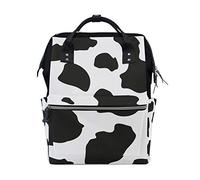 MONTOJ Cow Spots Print canvas Travel bag Campus Backpack