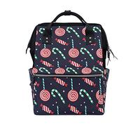 MONTOJ Cute Candy Lollipop Sweet canvas Travel bag Campus Backpack