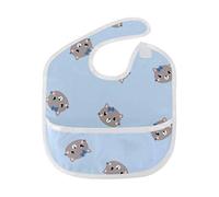 MONTOJ Cute Cat Patterns Baby Girl Drool Bibs for Drooling and Teething Baby Boy Teething Bibs for 6-24 Months