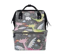 MONTOJ Cute Flying Dinosaurs canvas Travel bag Campus Backpack