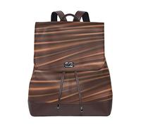 MONTOJ Delicious Creamy Silk Chocolate leather Travel bag Campus Backpack