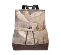MONTOJ Dumb African Camel leather Travel bag Campus Backpack