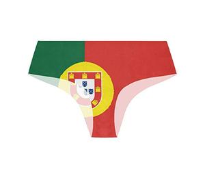 MONTOJ Flag of Portugal Women's Invisible Seamless Underwear Half Back Coverage Panties
