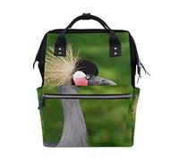 MONTOJ Grey Crowned Crane canvas Travel bag Campus Backpack