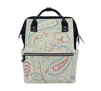 MONTOJ Holden Décor Indira Paisley Wallpaper Canvas Backpack Travel Campus Backpack