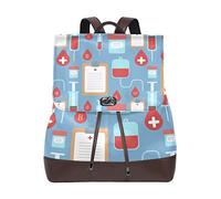 MONTOJ Hospital Blood Transfusion leather Travel bag Campus Backpack
