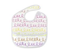 MONTOJ Irregular Line Baby Boy Baby Girl Teething Bibs Feeder Bib for 6-24 Months Waterproof, Washable