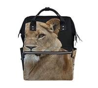 MONTOJ Lion Sitting Pattern canvas Travel bag Campus Backpack
