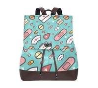MONTOJ Medicine Cabinet Pills leather Travel bag Campus Backpack
