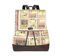 MONTOJ Peach Quilt Pattern Day Pack Packsack Backpack