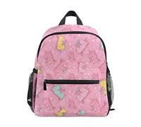 MONTOJ Pink Unicorns Bookbag Travel bag Packable School Daypack