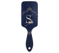 MONTOJ Professional Hair Brush Letter S with Cushion Base Air Vent Set Inside with Special Nylon Smooth Comb Teeth