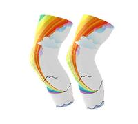MONTOJ Rainbow Sea Flex Compression Knee Brace for Meniscus Tear/Arthritis/Quick Recovery
