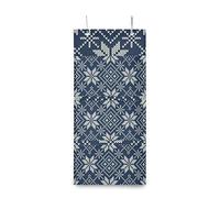 MONTOJ Snowflake Knitting Texture Pattern Door Organizer for Room Bathroom