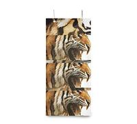 MONTOJ Tiger Roar Painting Door Organizer for Room Bathroom