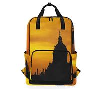 MONTOJ Travel Backpack Architecture Mosque Sunset School Backpack