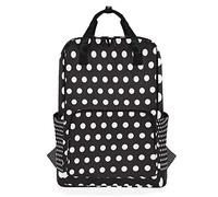 MONTOJ Travel Backpack Back White Circle School Backpack