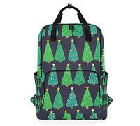 MONTOJ Travel Backpack Beautiful Cute Christmas Trees School Backpack