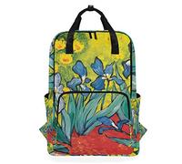MONTOJ Travel Backpack Beautiful Flower Iris School Backpack
