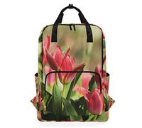 MONTOJ Travel Backpack Beautiful Pink Tulip School Backpack