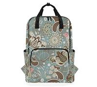 MONTOJ Travel Backpack Bird Flower Picture School Backpack