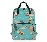 MONTOJ Travel Backpack Cartoon Cats School Backpack