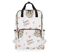 MONTOJ Travel Backpack Cute Cats Sketch Background School Backpack