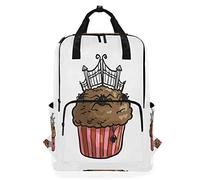 MONTOJ Travel Backpack Halloween Spider Cupcake School Backpack
