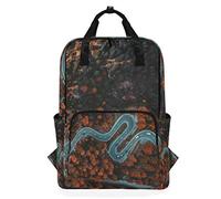 MONTOJ Travel Backpack Highway Red Leaves Forest School Backpack