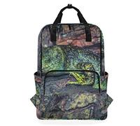 MONTOJ Travel Backpack Lizard Lie On Stone School Backpack