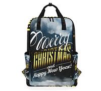 MONTOJ Travel Backpack Night Sky New Year Pattern School Backpack