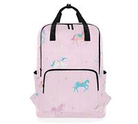 MONTOJ Travel Backpack Pink Unicorns School Backpack