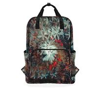 MONTOJ Travel Backpack Psychedelic Circle Flowers School Backpack