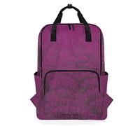 MONTOJ Travel Backpack Purple Flower Sea School Backpack