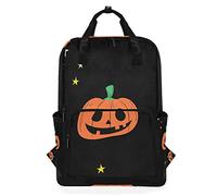 MONTOJ Travel Backpack Smiling Spooky Pumpkin School Backpack