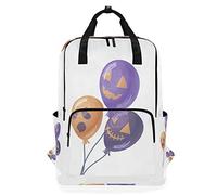 MONTOJ Travel Backpack Spooky Halloween Balloon School Backpack