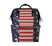 MONTOJ Various Pirates Skulls Element Canvas Backpack Travel Campus Backpack