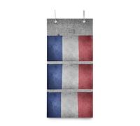 MONTOJ Vintage French Flag Door Organizer for Room Bathroom
