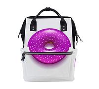 MONTOJ Violet Sweet Donut canvas Travel bag Campus Backpack