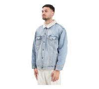 Montone Relaxed Sherpa Jacket - male - Levi's - Denim Jackets - Blue - S - Jackets S