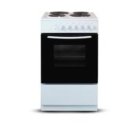 Montpellier CSE46W - White 50cm Electric Cooker - Solid Plate Hob - A Energy