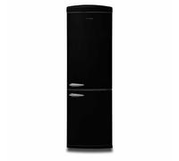 Montpellier MAB190K 295litre RETRO Style Fridge Freezer No Frost Black