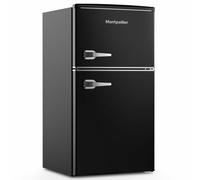 Montpellier Mab2035Ek 84Litre Mini Retro Fridge Freezer Class E Black