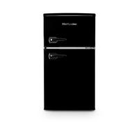 Montpellier MAB2035EK 48cm Undercounter Mini Retro Freestanding Fridge Freezer Black