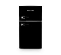 Montpellier MAB2035EK 48cm Undercounter Mini Retro Freestanding Fridge Freezer Black