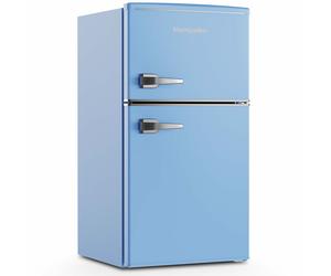Montpellier MAB2035EPB 84litre Mini RETRO Fridge Freezer Class E Pastel Blue